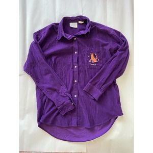 Vintage Purple Tigger Collared Shirt, Winnie the Pooh